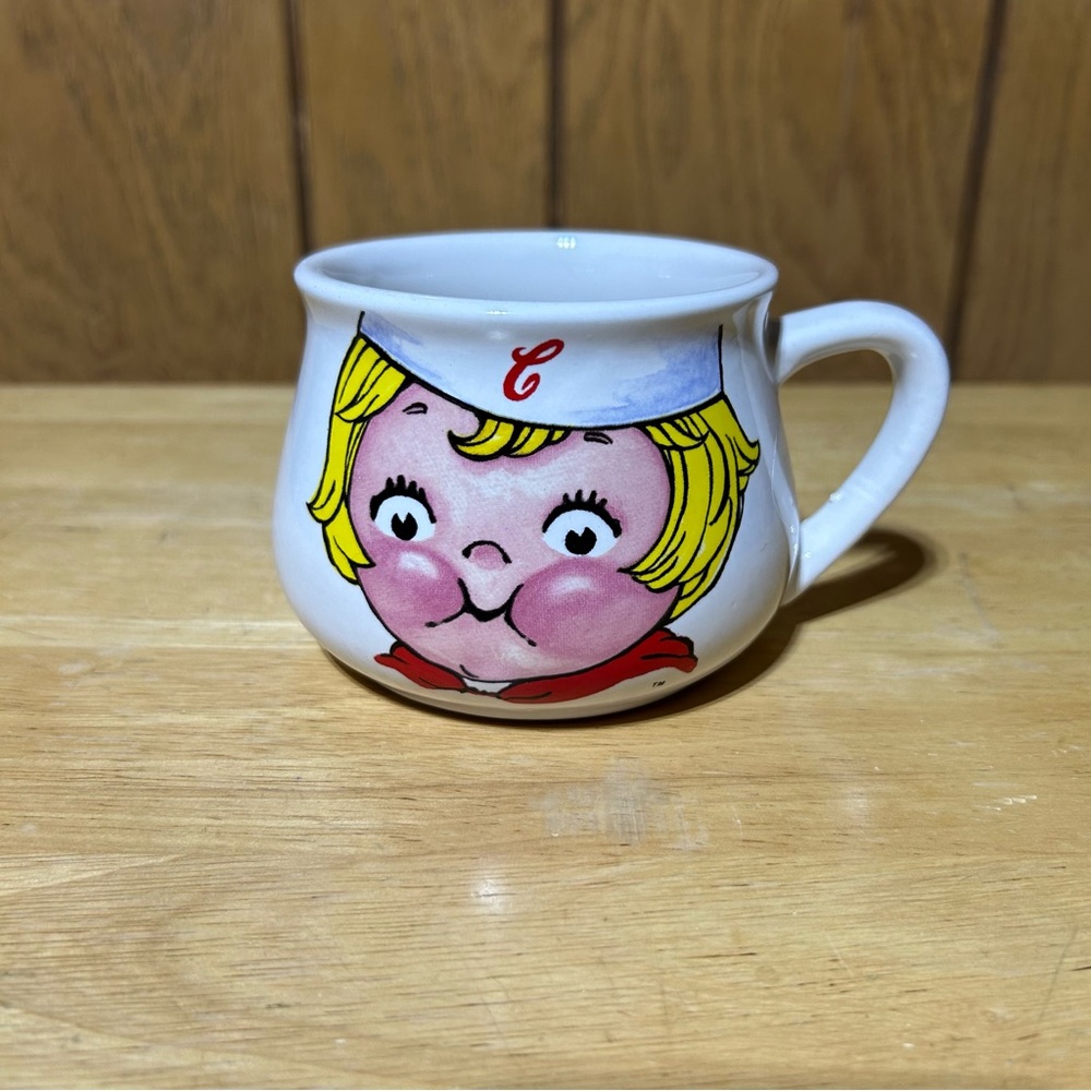 Vintage Campbell Soup Mug Houston Harvest Gift Products Campbell Kid 1998 16oz